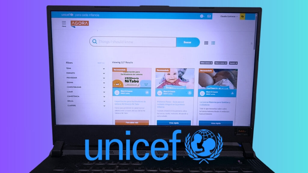 AGORA UNICEF ofrece más de 100 cursos gratuitos y con certificado
